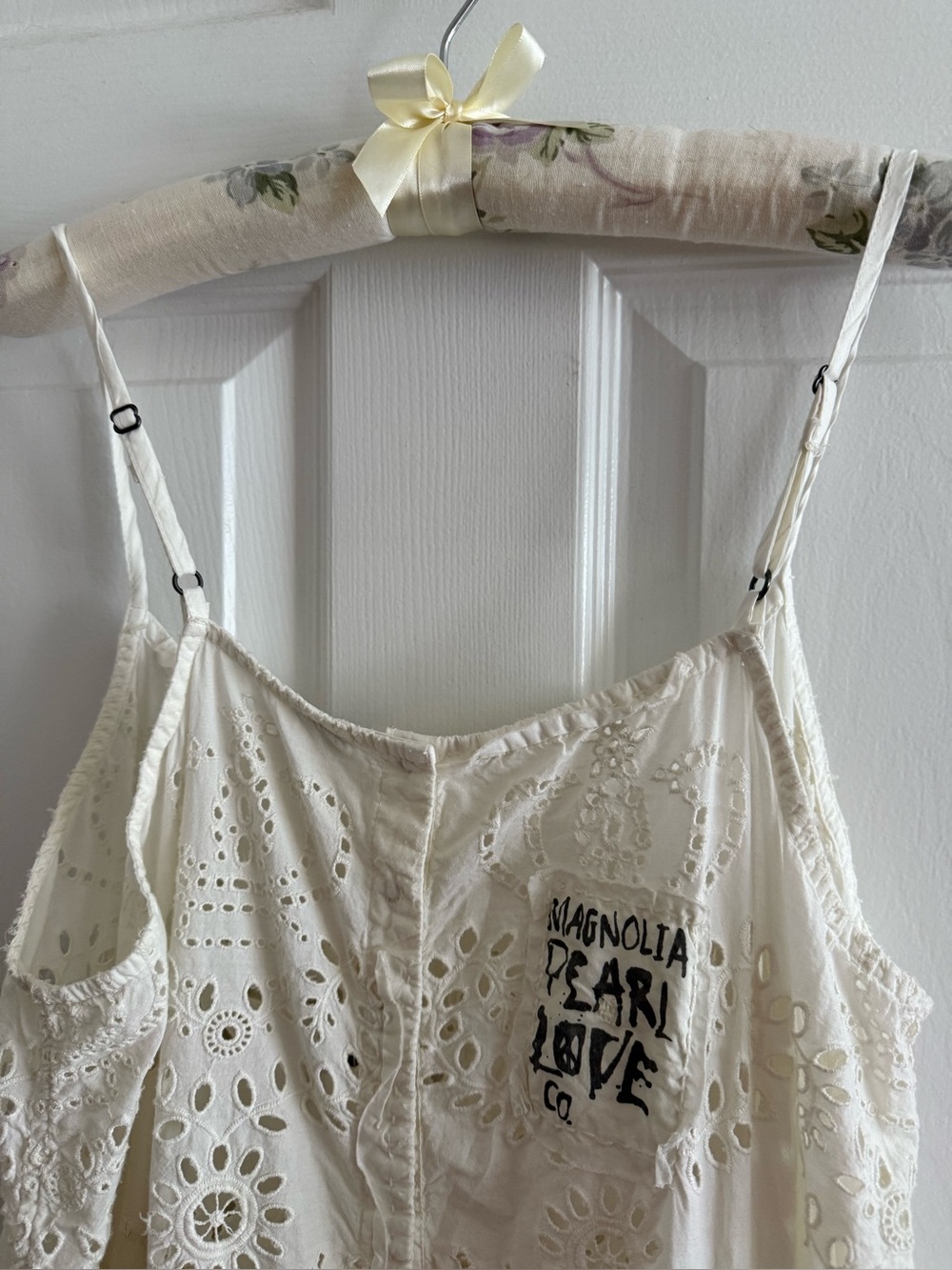Magnolia Pearl White Eyelet Lula Style Tank Dress - Picture 12 of 12